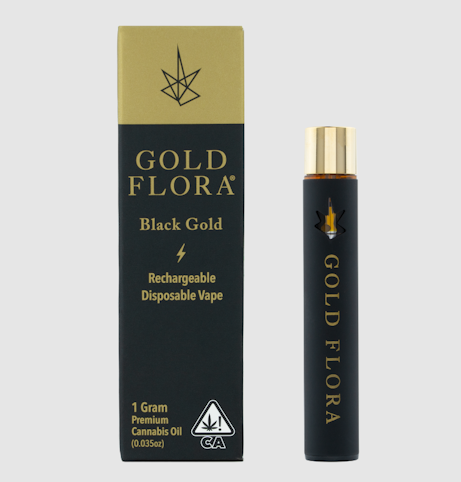 Gold flora - BLACK GOLD - BLUE Z