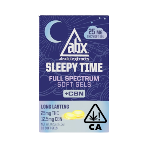 Absolute xtracts - SLEEPY TIME SOLVENTLESS 25MG WITH CBN 10CT